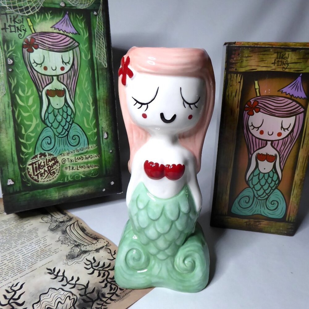 NEW TIKI TONY LAGOON MERMAID DISNEY PETER PAN LIMITED EDITION CERAMIC TIKI MUG